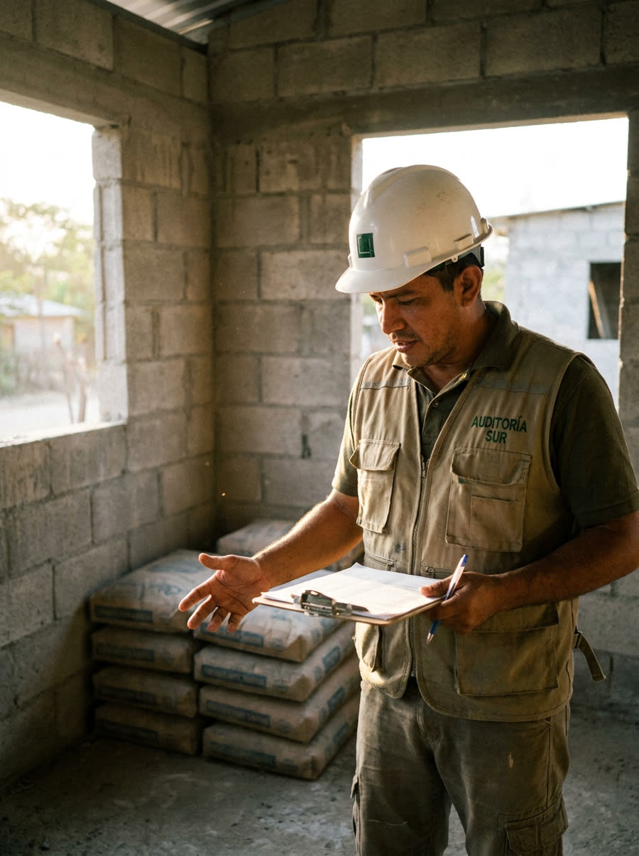 Conteo de materiales en sitio